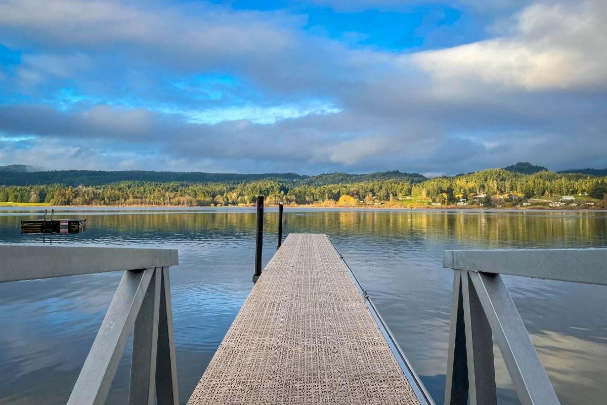 dock overlooking lake
